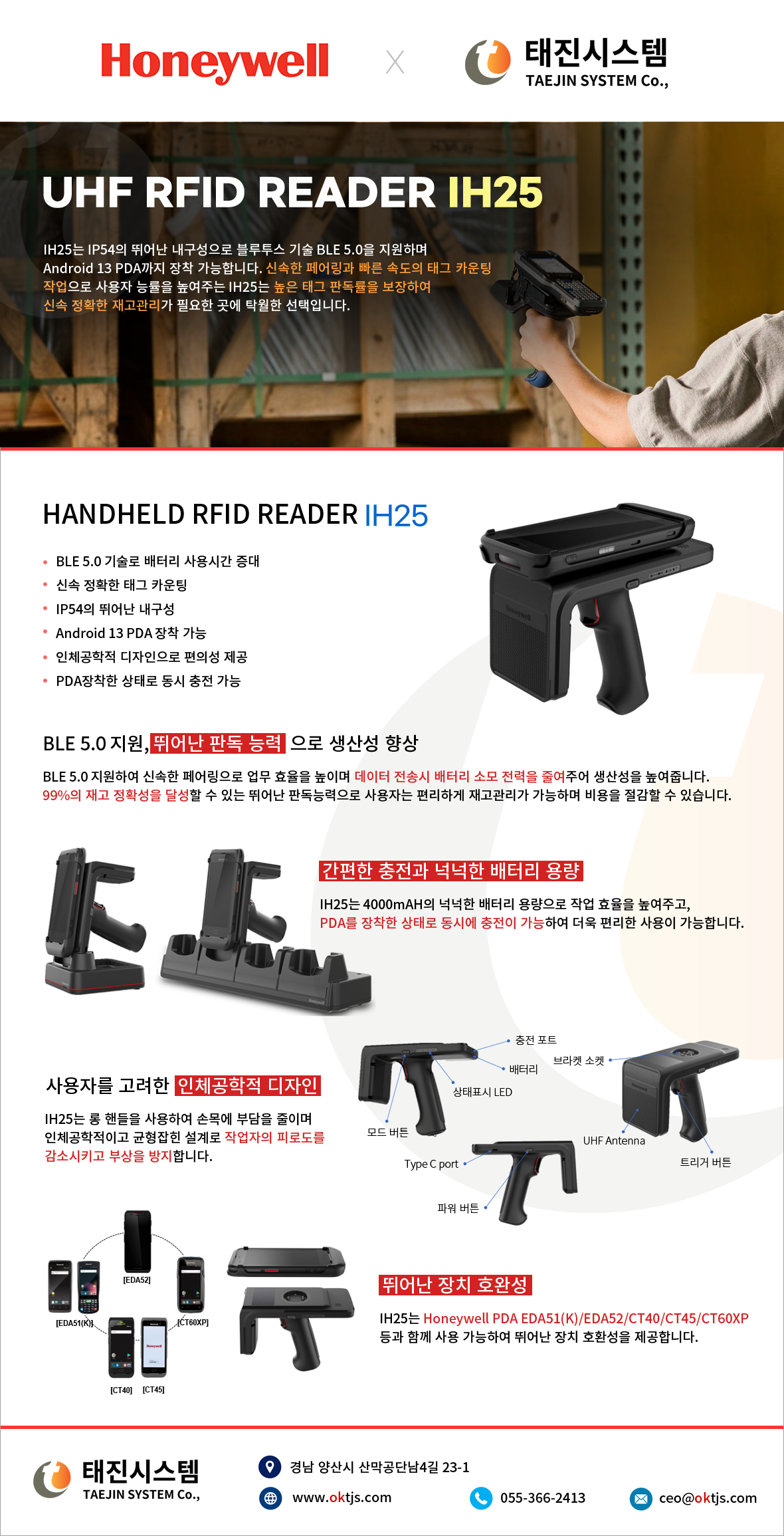 하니웰 RFID READER IH25 소개